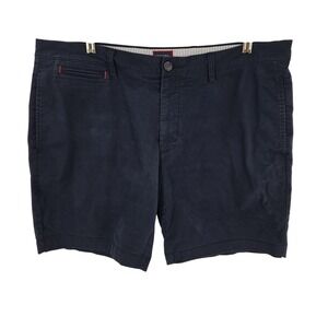 UNTUCKit Shorts Mens 40 Navy Blue Chino Cotton Stretch Flat Front